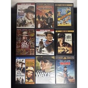 John Wayne And Western DVD Lot 9 Dvds 29 Movies